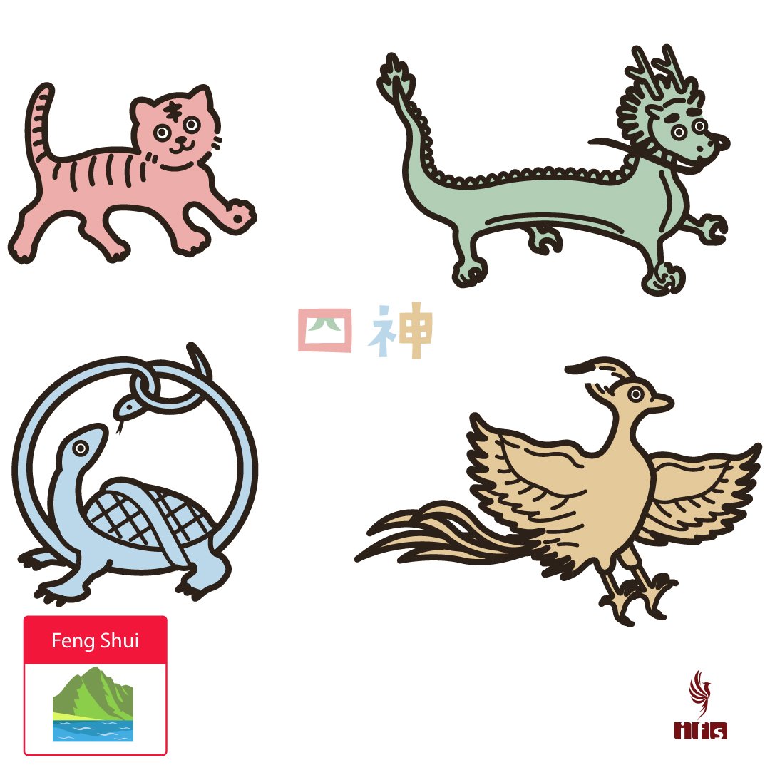 Les 4 Animaux Célestes du Feng Shui