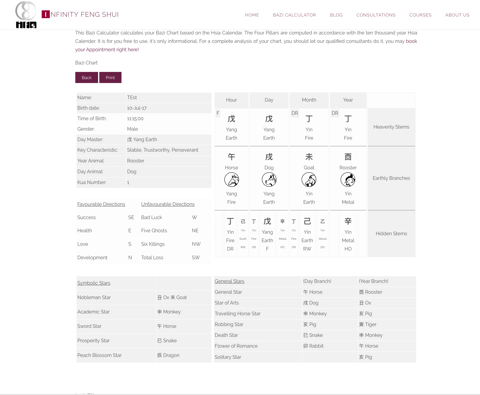 Our BaZi Calculator now available in english